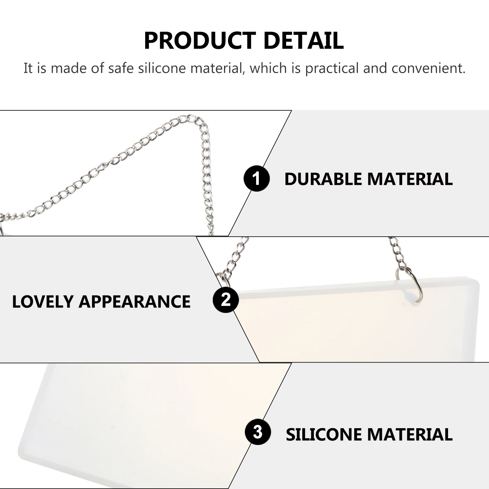 

Силиконовая форма для эпоксидной смолы, аксессуары для рукоделия, прямоугольная форма, многоразовая, антипригарная, устойчивая к разрыву, прочная, изготовление дверных знаков