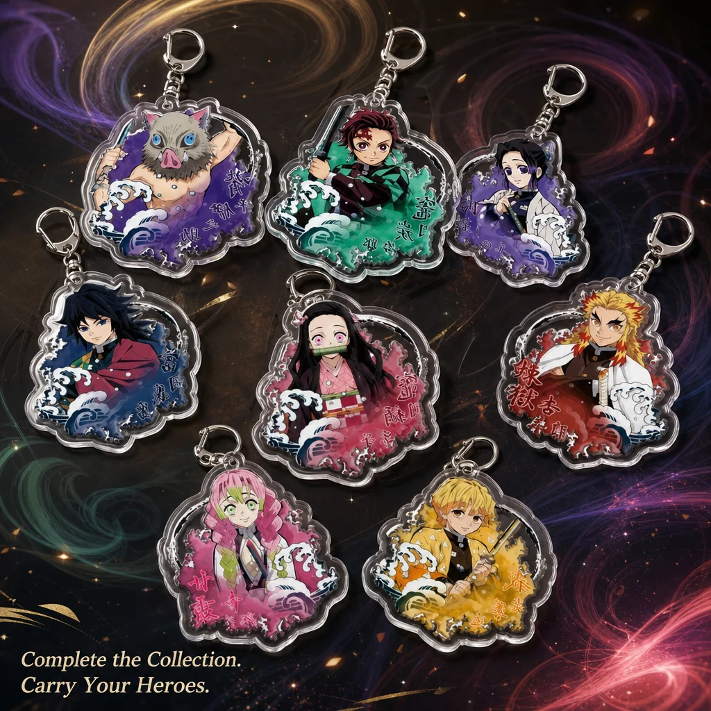 Anime Merchandise Buy - Gantungan Kunci Akrilik Demon Slayer Tanjiro