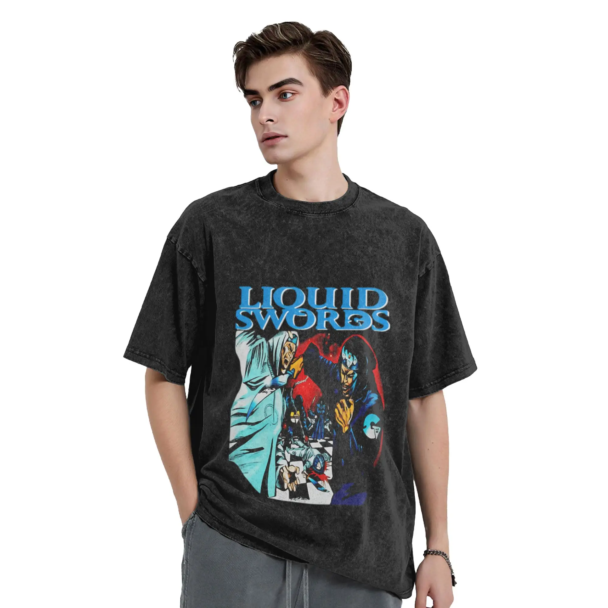 Liquid-Swords GZA Classic Stylish A Vintage Oversized Cotton Unisex T-Shirts
