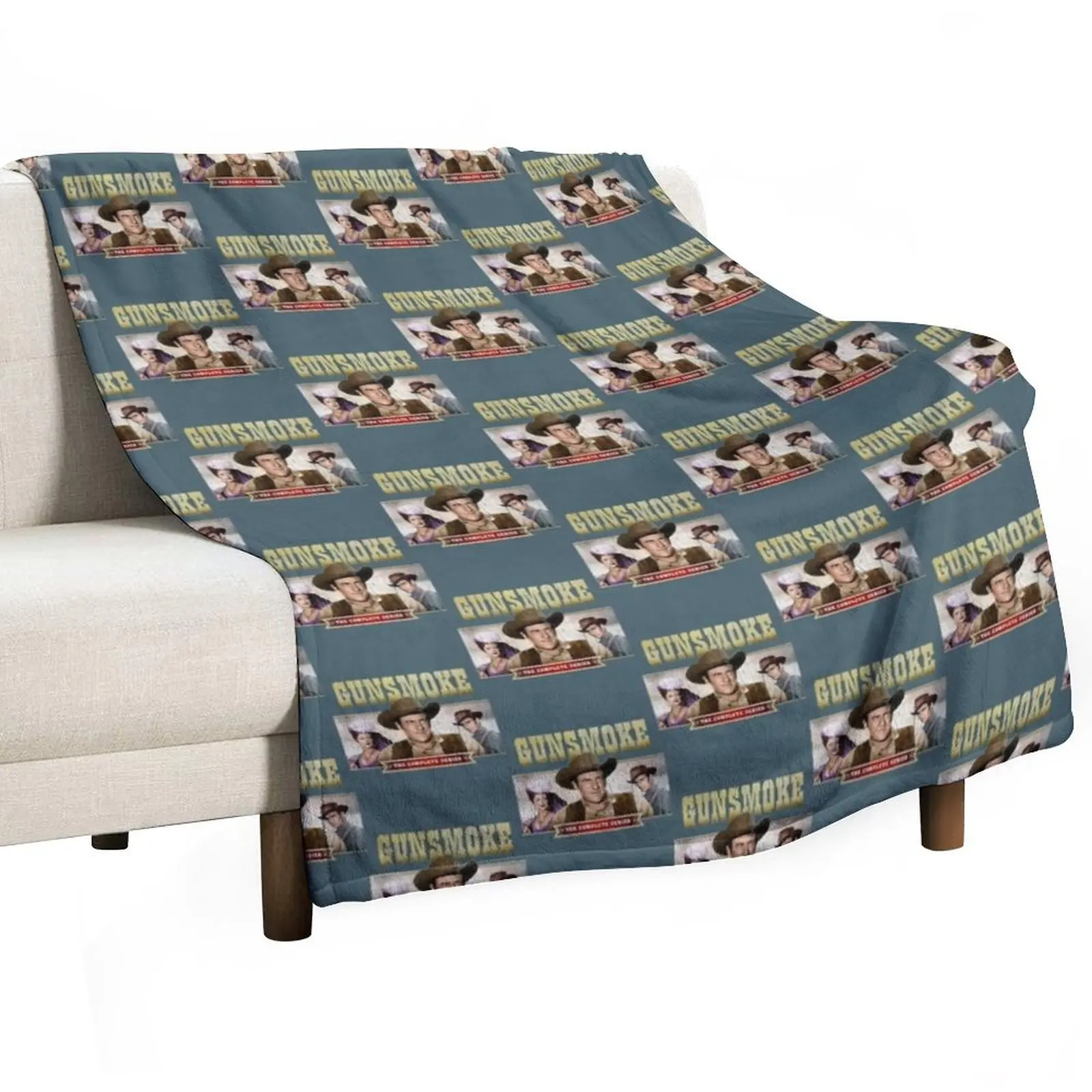 gunsmoke (3) Throw Blanket Moving Custom Blankets