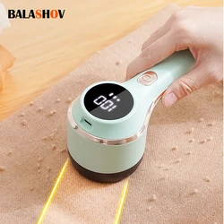 Electric Lint Remover Shaver with LED Digital Display Sweater Couch Fabric Pill Shaver for Sweater Couch Clothes