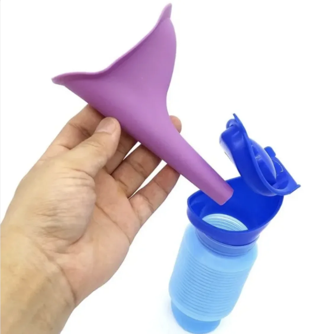 750ML Portable Standing Pee Bottle Shrinkable Adult Urinal Car Travel Outdoor Camping Women Kid Pee Bottle Auto Accessories