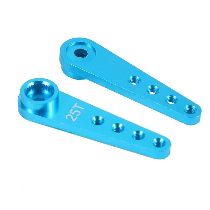 B05C-40PCS 37Mm 25T Metal Extension Steering Servo Horn For RC Car Crawler Parts,Blue