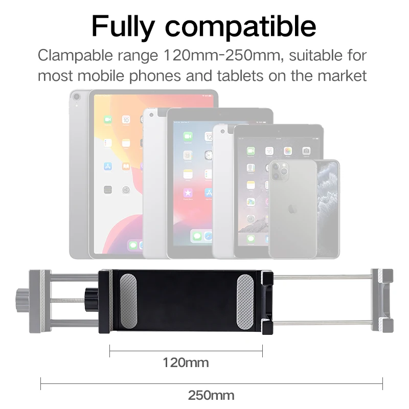 Cimapro CP12 Metal Tablet Stand Mobile Phone Photo Live Tripod Head Accessories Adapter Holder Holder Desktop iPad Clamp