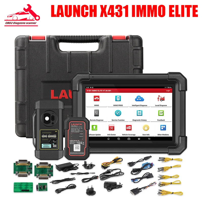 LAUNCH X431 IMMO Elite Plus X-PROG 3 Key Programmer Car OBD2 Diagnostic Tools Anti-Theft Programming 39 Reset Auto Scanner