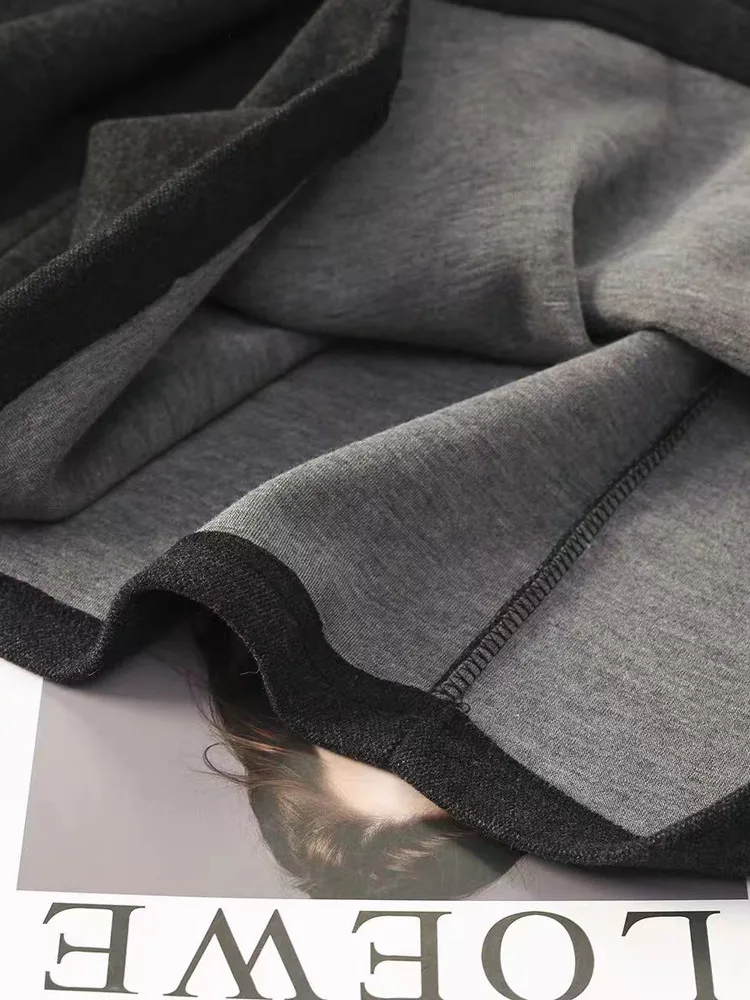 Ele Commuter Acetaat Wol Hoge Taille A-lijn Rok Vrouwen Herfst Winter Lange Rok Ci Woon-werkverkeer Geplooide Rokken