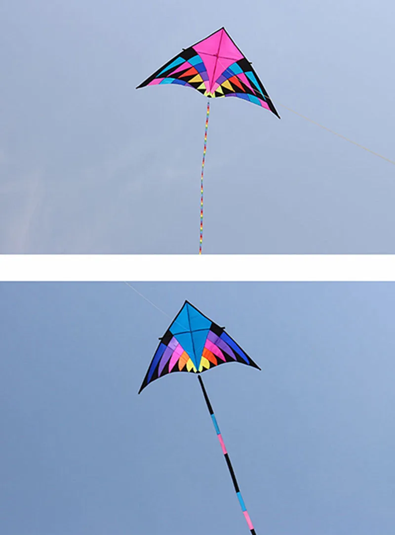 Rainbow Triangle Paraglider para crianças, Windsurf Kite, Volant Crianças, Flying Fliegen, Brinquedo Esportivo, Frete Grátis