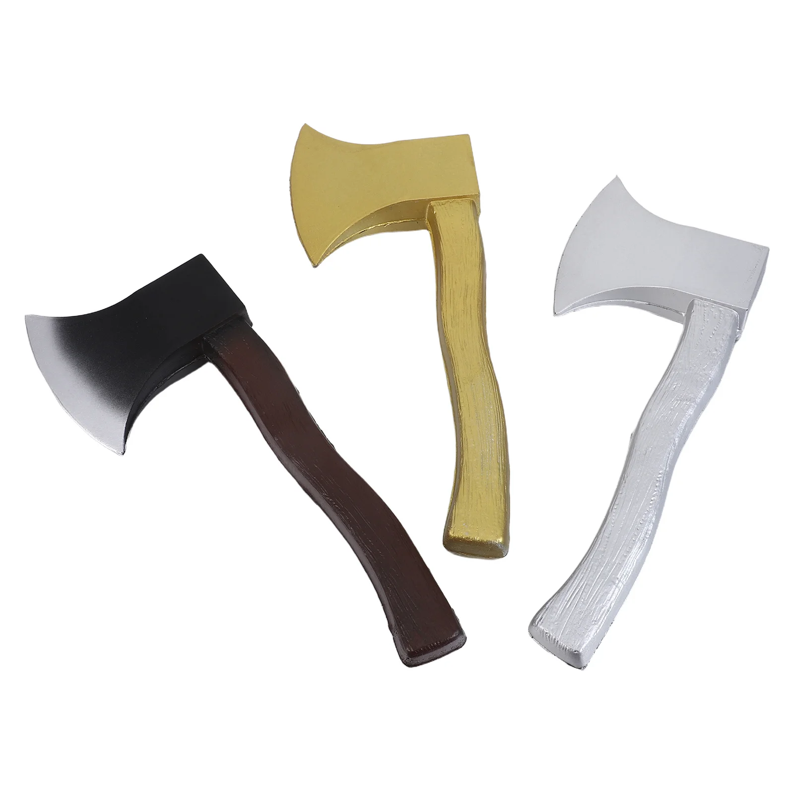 

3Pcs Fake Axe Prop Lightweight Realistic Halloween Hatchet for Kids Viking Pirate Costume Party Cosplay Lumberjack Accessories