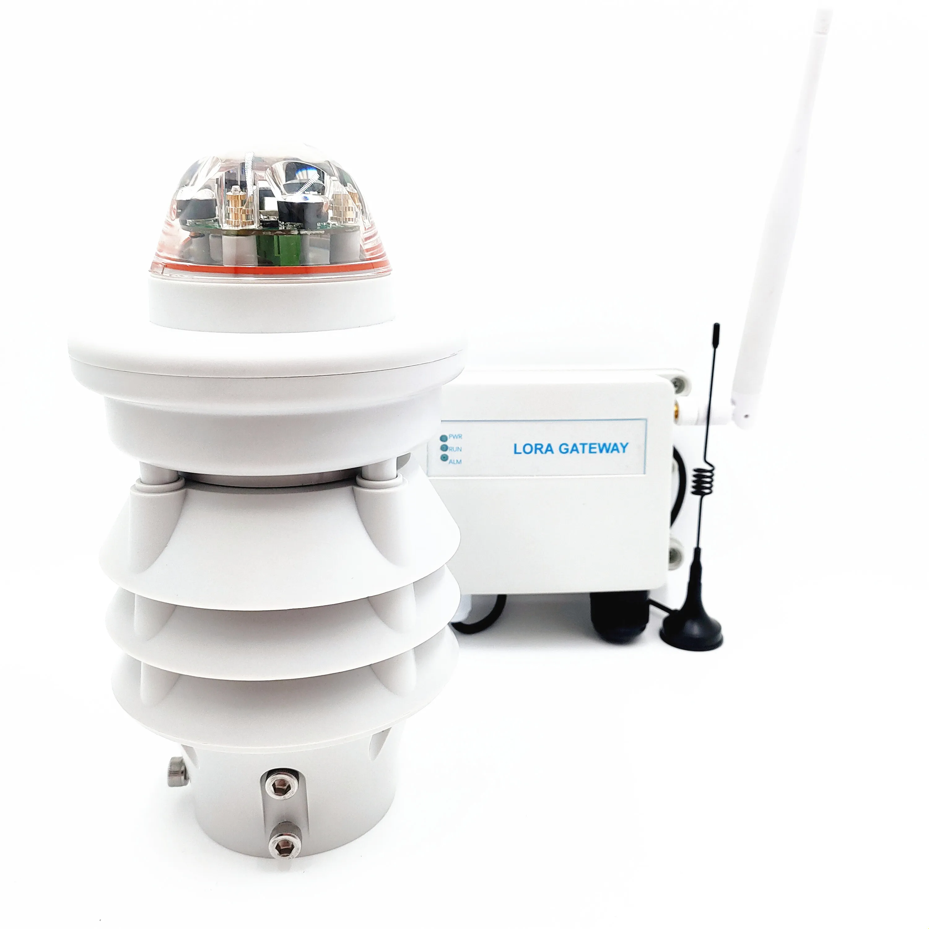 

Industrial Grade Automatic Environmental Monitoring with Temperature Humidity Pressure Rainfall Smart City Weather Station
