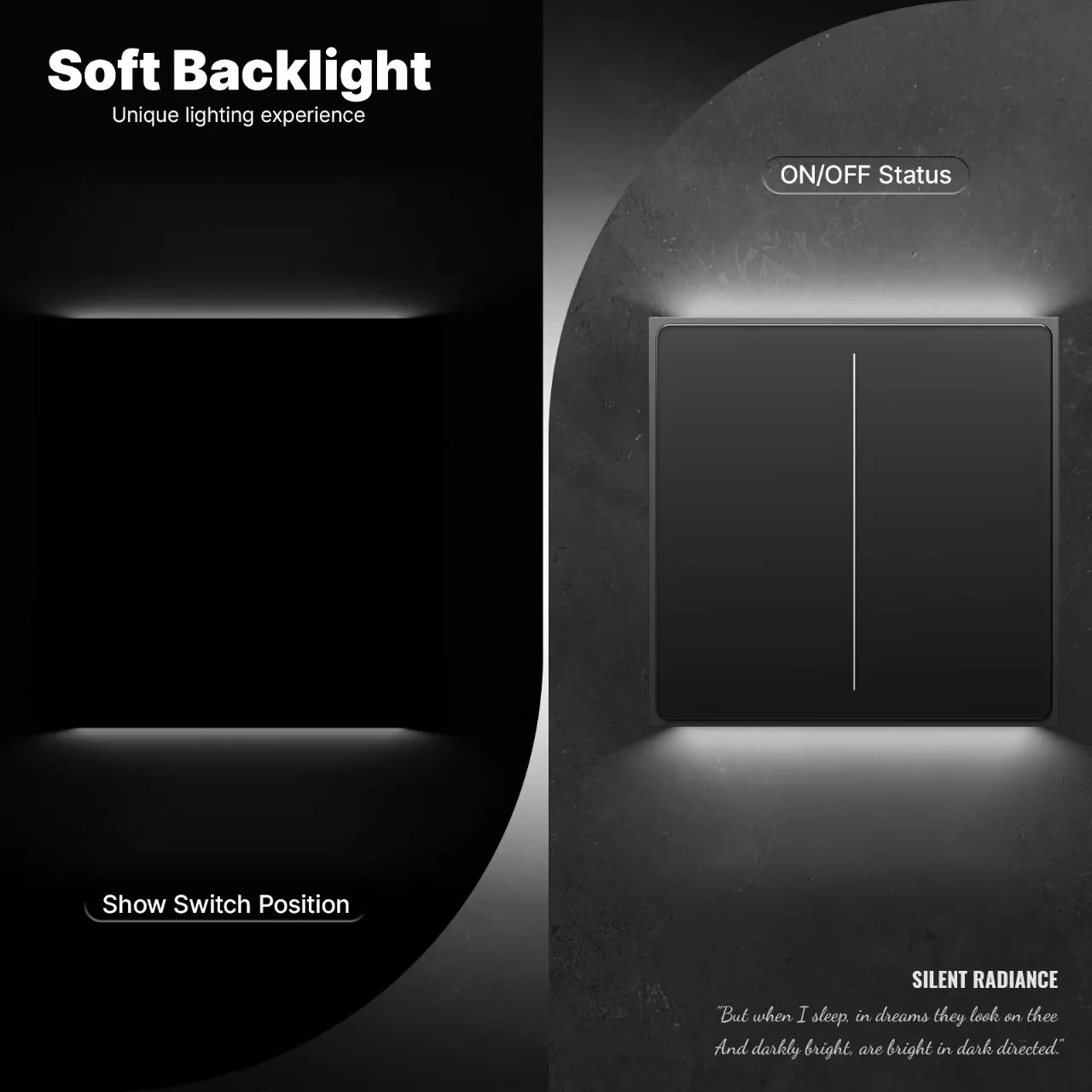 MOES Tuya ZigBee Star Feather Series Smart Touch Switch With Neutral Light Scene 2in1 APP Remote Control with Alexa Google Home