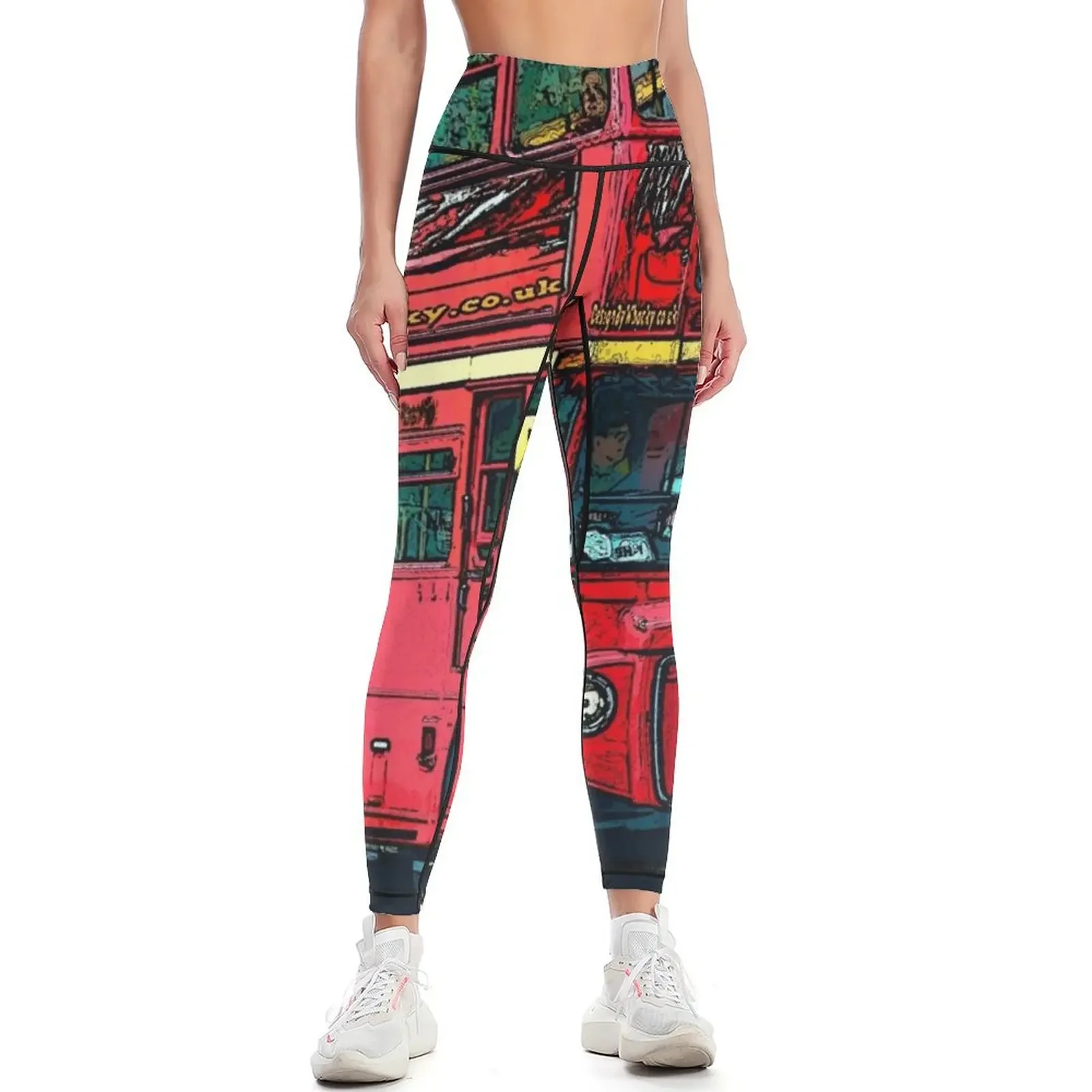 

London Bus bywhacky Leggings workout clothes for trousers legging pants raises butt Legging sport Womens Leggings