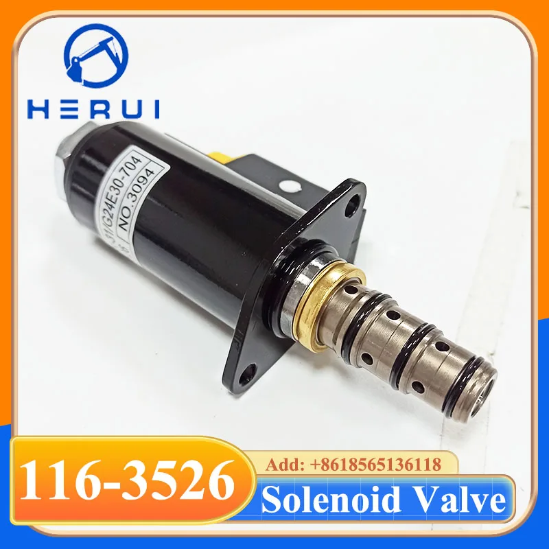

116-3526 1163526 High Quality Rotary Solenoid Valve for E320B E320C Excavator Hydraulic Solenoid KWE5K-31G24E30