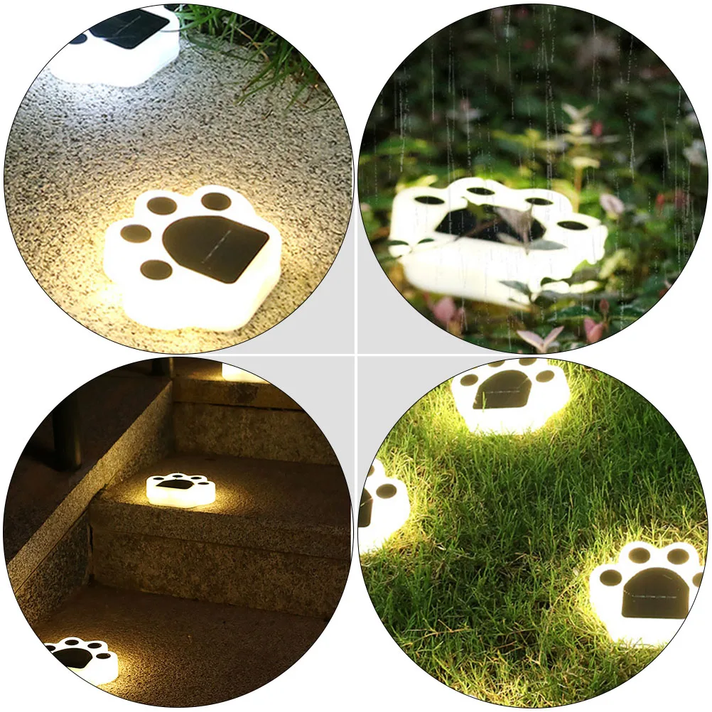 

2PCS Solar Lawn Light Lamps Outdoor Lighting Garden Spotlights Ground Courtyard Walkway Landscape Decorative Plastic Warm