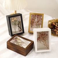 3D Wooden Photo Frame Dried Flower Specimen Holder Handmade DIY Handwork Display Picture Frame Home Decoration Depth 3cm