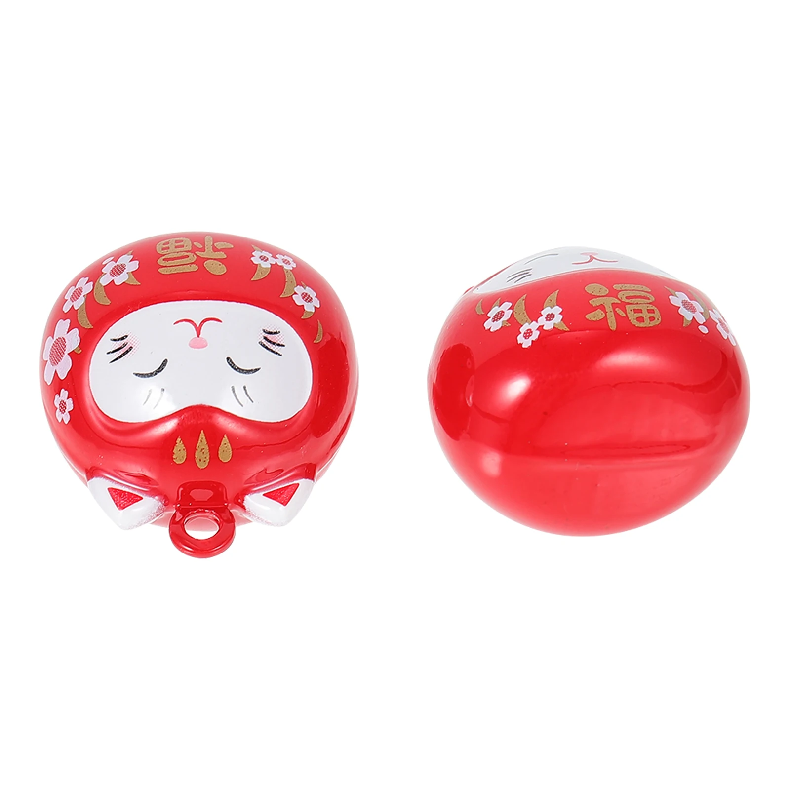 

2 шт., брелок с колокольчиком Lucky Cat, украшения, красные подвесные подвески, очаровательные низы, изысканное качество изготовления, богатство, талисман, безопасность