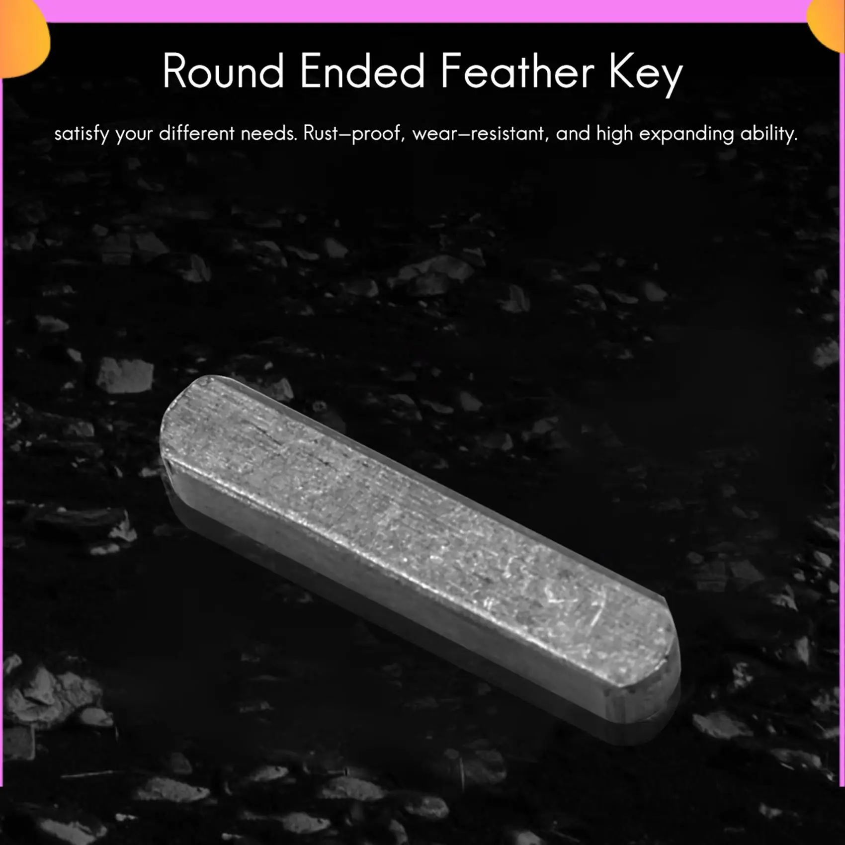

A23P 140Pcs Key Stock Assortment 10Mm X12mmx 16Mm X20mm X25mm X30mm Key Stock Keystock Round Ended Feather Key Parallel Drive Sh