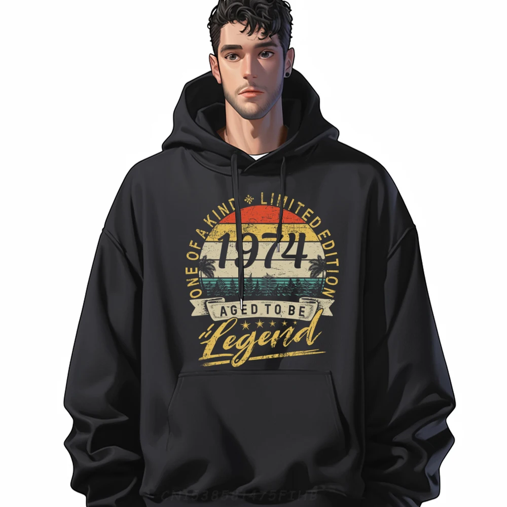 

Limited Edition 1974 Birthday Retro Birth Year 1974 3xl Men Clothing Eco-Friendly Mens Hoodie