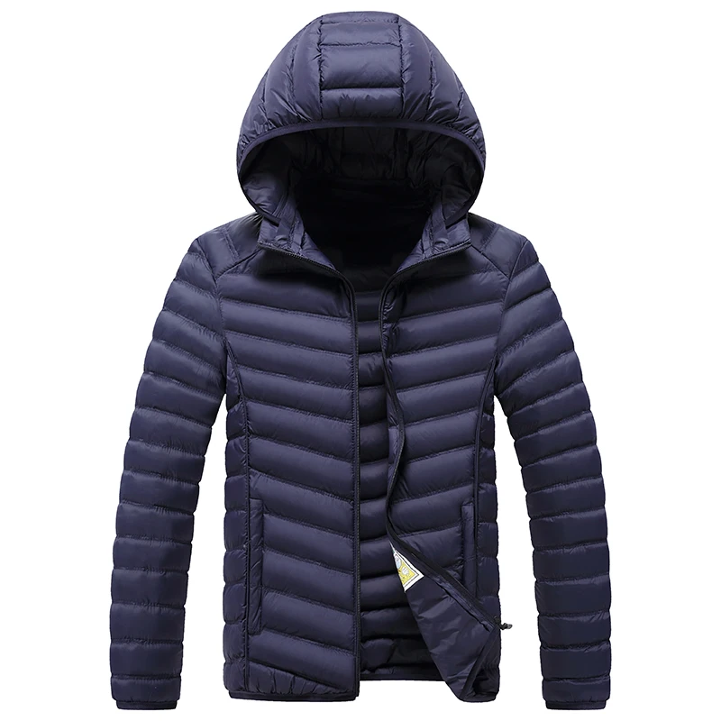 Men Padding Jacket Winter Puffer Padding Colorful Outwearing Windproof With Detachable Hood Overcoat Winter Cloth Free Shipping