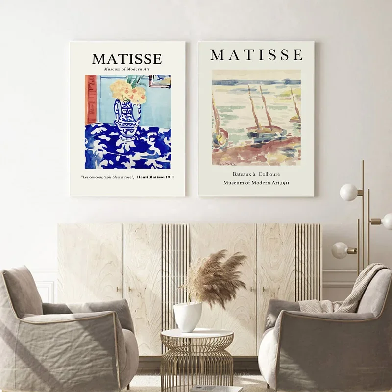 Multiple sizes 1pc frameless Large size Canvas Painting,Henri Matisse Woman Body Abstract Art Canvas Painting Museum Artwork Wal