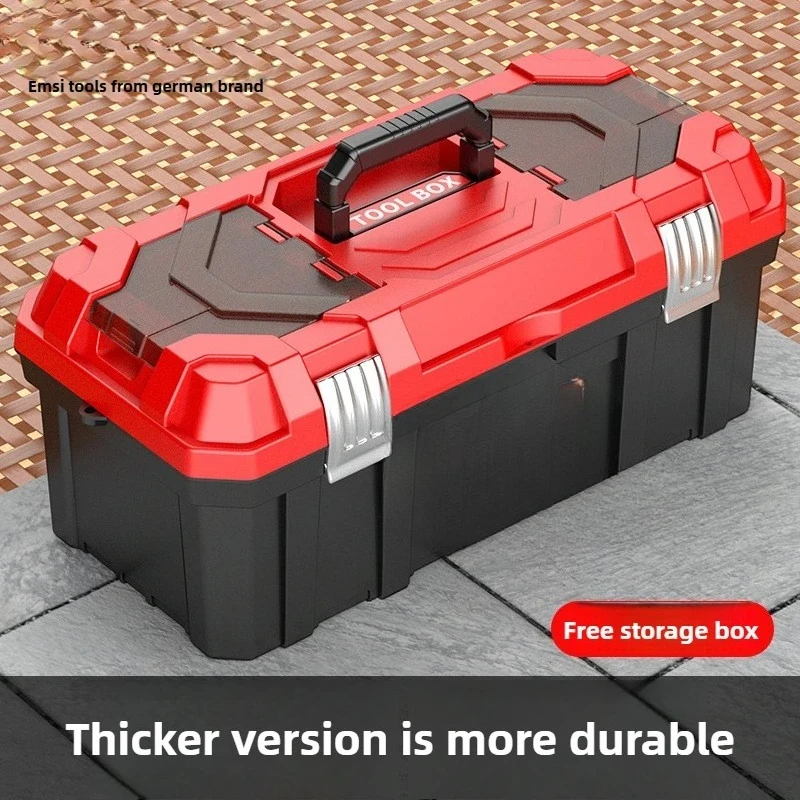 Portable Multifunctional Multi-Layer Extra-Large ABS Plastic Toolbox with Large Capacity for Home Tool Storage