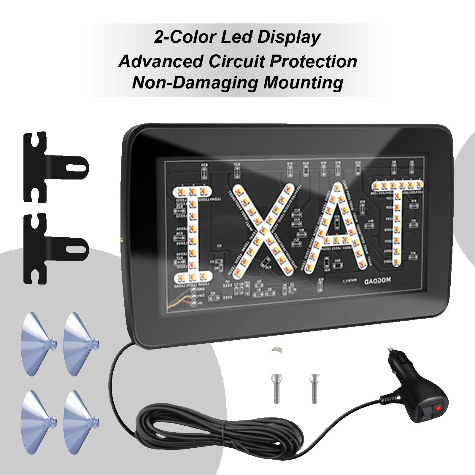 

Такси-вывески для автомобилей, 12 В, световой знак для такси, лампа высокой яркости, панель дисплея, индикатор на присоске для лобового стекла приборной панели