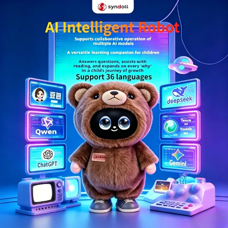 Intelligent AI Interactive Companion Robot, Supporting 36 Languages, Voiceprint Recognition Early Education Learning Machine