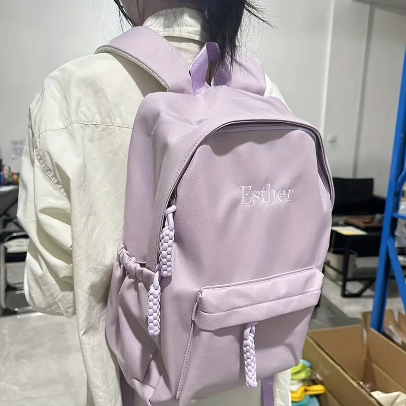Aanpasbare naam geborduurde kinderrugzak grote capaciteit voor school en cadeau gepersonaliseerde rugzak aangepaste meisje jongen schooltas
