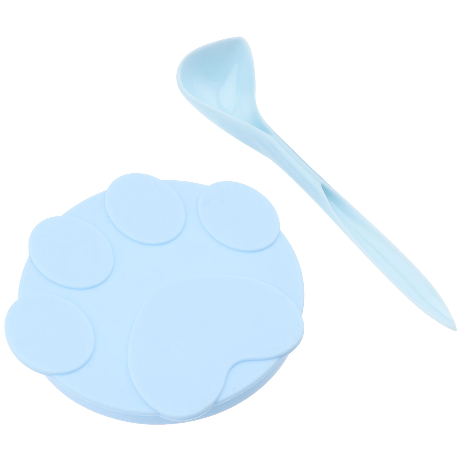 

Silicone Feeding Spoon Sealed Lid for Dog Cat Pet Can Lid Food Silicone Can Covers Tin Airtight Container Practical Safe