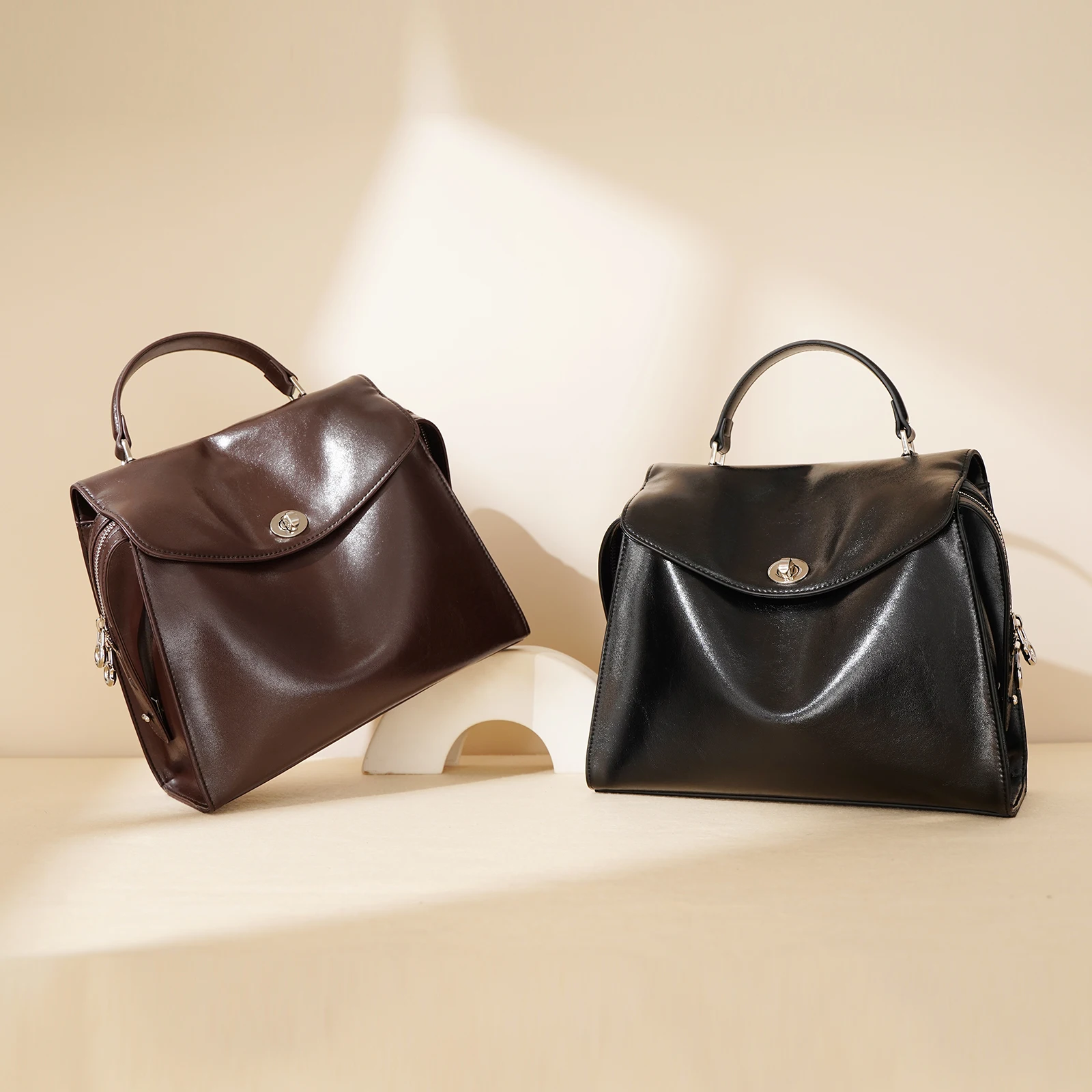 

Wholesale Women Cowhide Backpack Lady Rodeo Leather Large Capacity Handbag Suede Female Trendy Crossbody Shoulder Bag Messenger