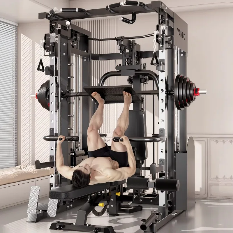 

Steel Trainer Benches & Racks, Household Equipment with Squat Rack & Smith Machine