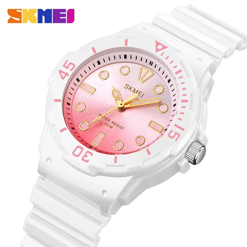 SKMEI New Fashion Japan Quartz Movement Children Sports Watches 50M Waterproof Kids Wristwatches For Boys Girls Clock 6 Colors