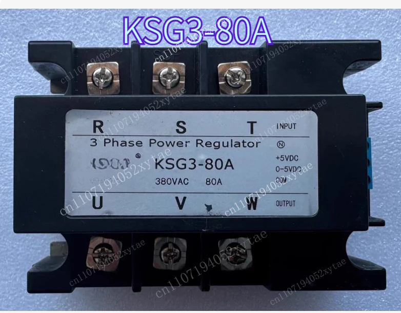 Three-phase Fully Isolated Voltage Regulator Module, Model KSG3-80A, 380VAC Input, 80A Output, 0-5VDC/4-20mA, Test OK