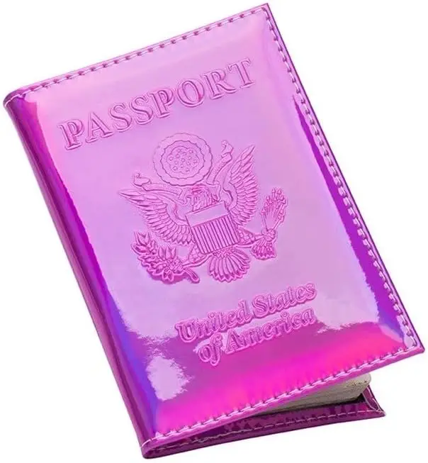 

Multifunctional Passport Cover with Vaccine Card Slot, RFID Protection, 8 Colors (Pink)