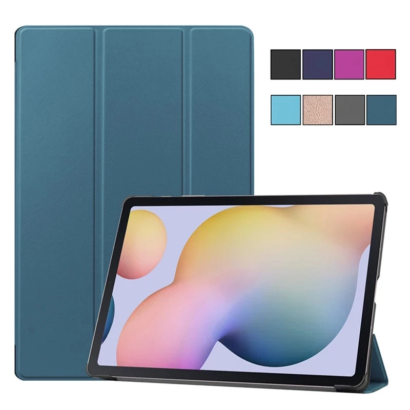 

For Samsung Tab S7 Fe Case 12 4 inch Folding PU Leather Stand Protective Tablet Funda For Galaxy Tab S7 FE S7 S8 Plus Case Coque