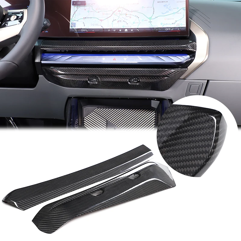 

For BMW X3 G45 2025+ LHD Real carbon fiber Car Center Control Air Outlet Cover Trim Panel Sticker interior accessories