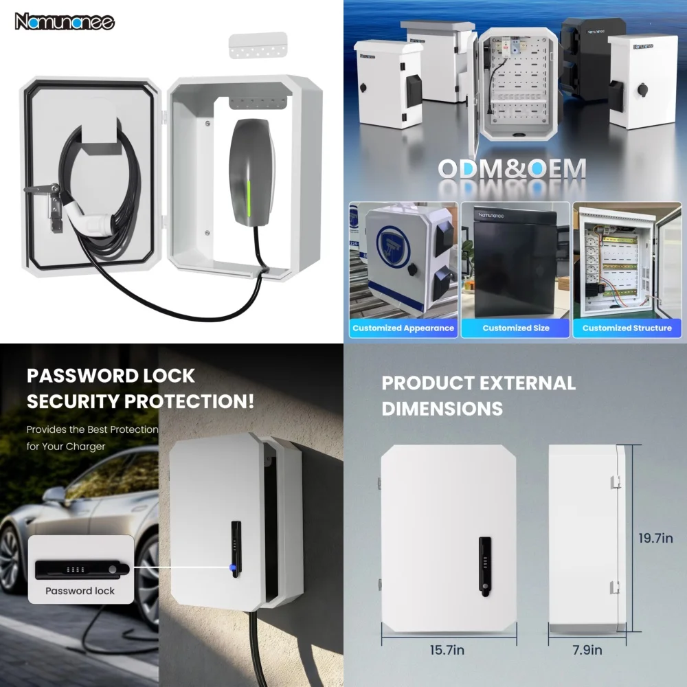 OEM EV Charging Protection Box for Electronic Enclosure with Seamless One Piece Design Wall Mounted 1.2mm Cold Rolled