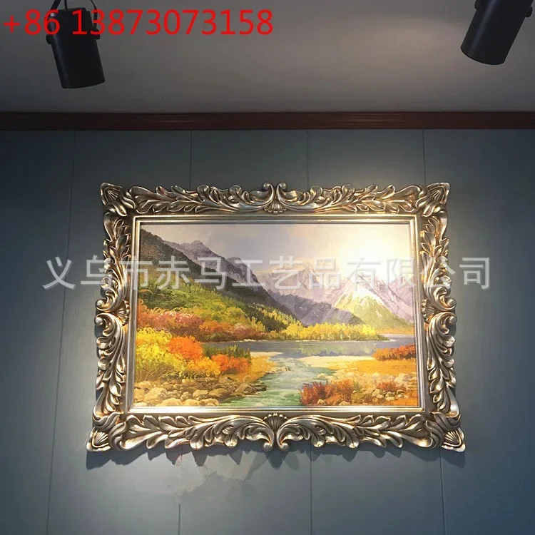 European and American oil painting frame wall decoration wall hanging mirror waterproof and moisture-proof  vanity mirror