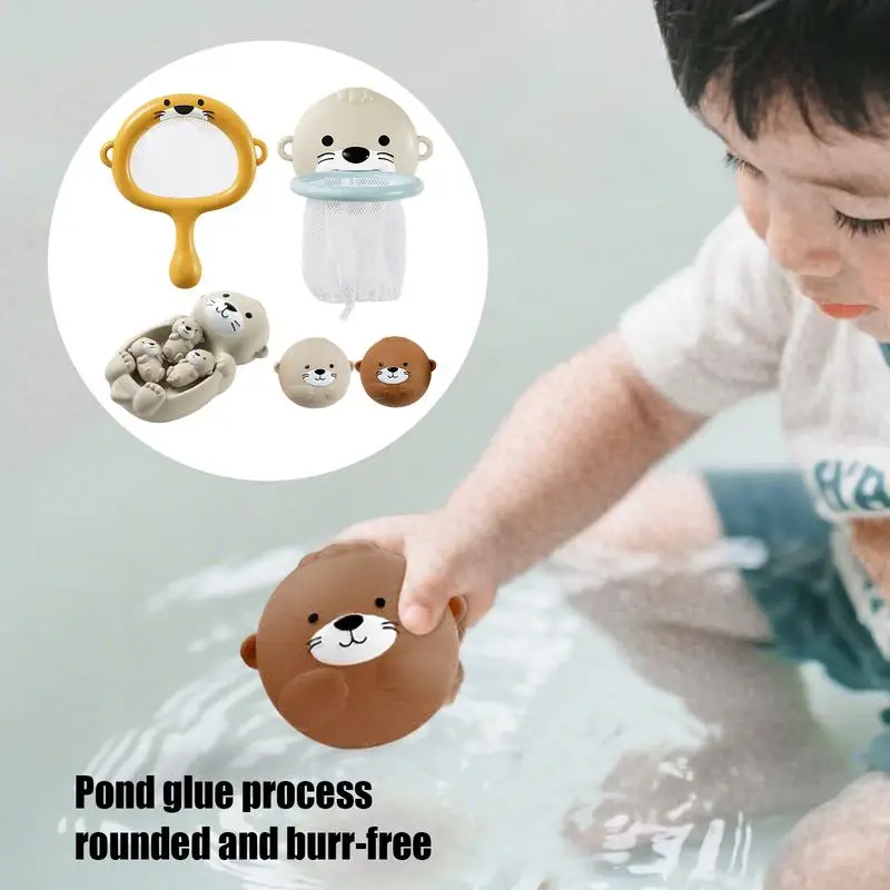 Bathtub Toys for Kids Water Bathtub Animal Toy Set Interactive Water Play Floating Animals for Bathing Pool Beach Shower Trips