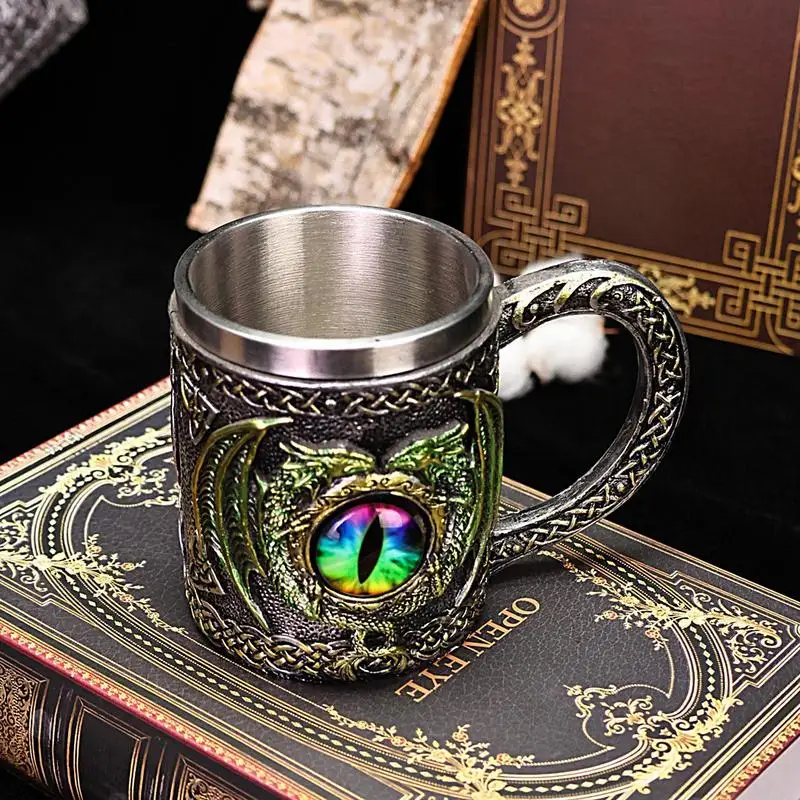 

Dragon Coffee Mug Norse & Celtic Men Mugs Dragon's Eye Norse & Celtic Men Mugs MedievalBeer Tankard For Men Dragon Lovers