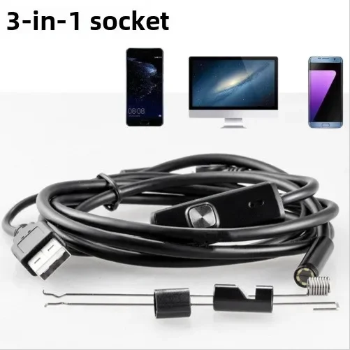 High Definition Camera Photo Probe  Industrial Automotive Pipeline Endoscope Tool 5.5mm Mobile Phone Visual Endoscope