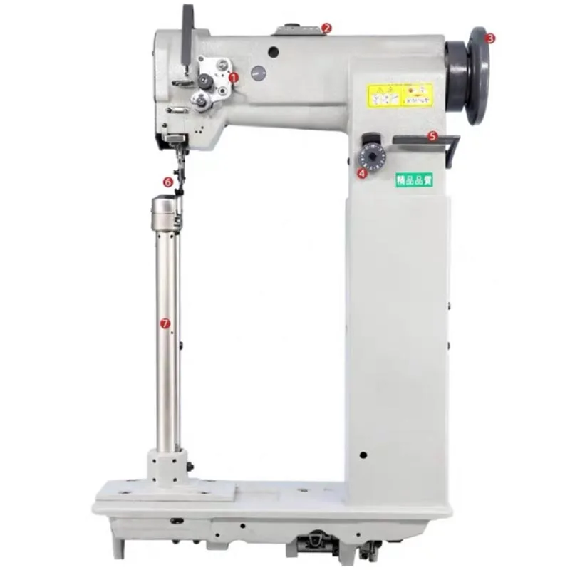 8365 Heavy Duty High Post Bed Single Needle Lockstitch Sewing Machine Compound Feed Slim High Sewing Equipment (customized)