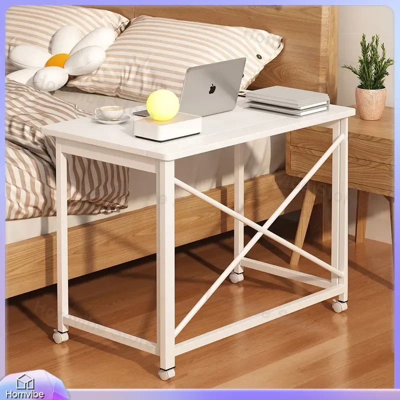 Foldable Table Space Saving Wall Mounted Desk Invisible Storage Behind Door Portable Laptop Stand for Bedroom Office Study