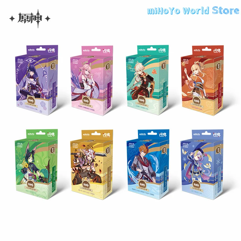 

Оригинальный Genshin Impact Yae Miko, персонаж Genius, приглашение TCG, боевая карта, фаза 3, набор карт для предварительной сборки, карты Yoimiya, подарки