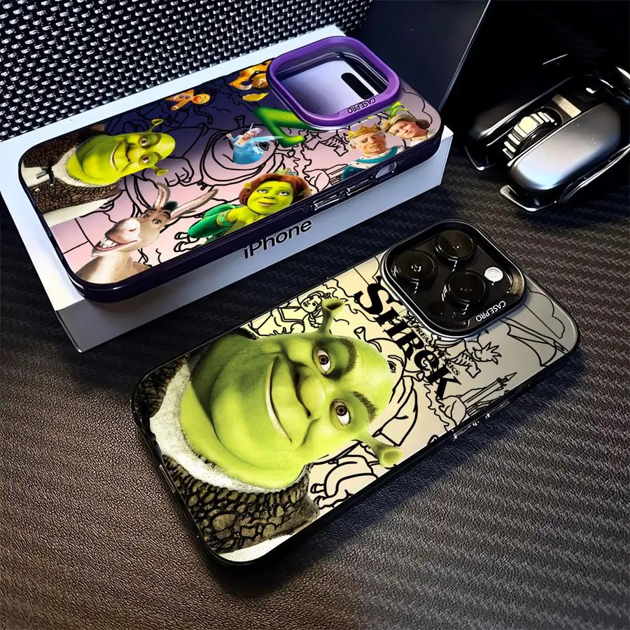 M-MoviesS Shreks-S Phone Case for Apple iPhone 15 Plus X 12 Pro 11 Pro Max XR 13 XS Max 16 14 Pro 13 Pro 12 TPU Soft Cover