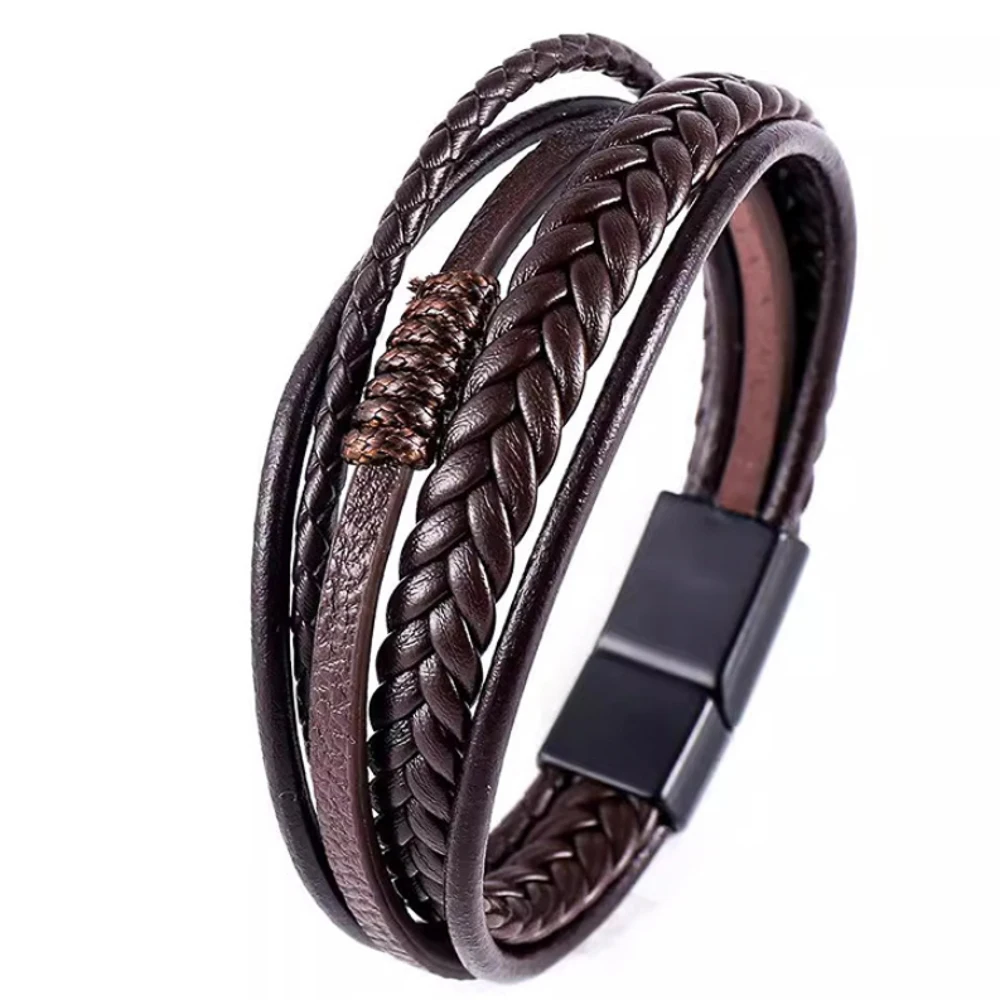 2 Meter 5 mm Rot/Schwarz Flach Geflochtenes PU-Lederarmband Zubehör PU-Lederschnur Seil DIY Halsketten- und Armbandherstellung – Detail 3