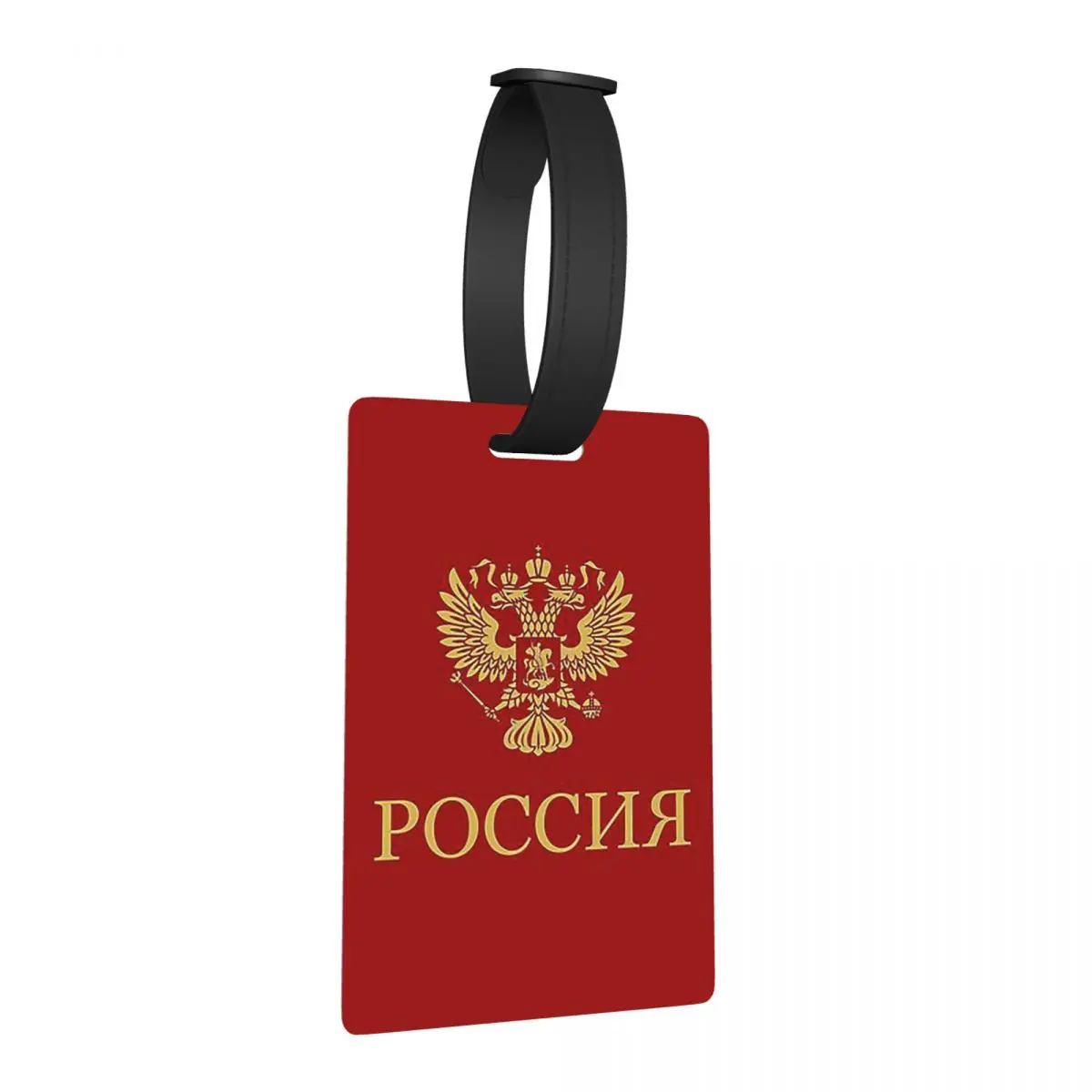 

Poccnr Russia Gold Luggage Tags Suitcase Accessories Travel Baggage Boarding Tag Label Holder ID Name Address
