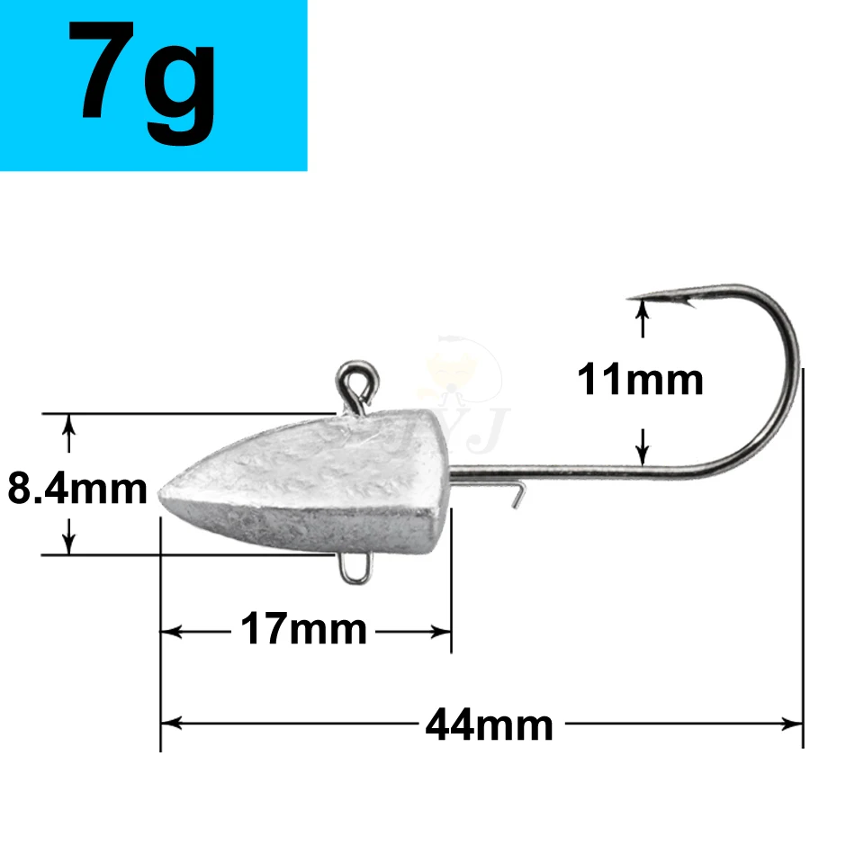 Dreieck Kopf NED Haken 3,5g 5g 7g 10g 14g 21g 28g hilfs haken weiche wurm jig Köder Haken Jig Kopf Angelgerät Haken