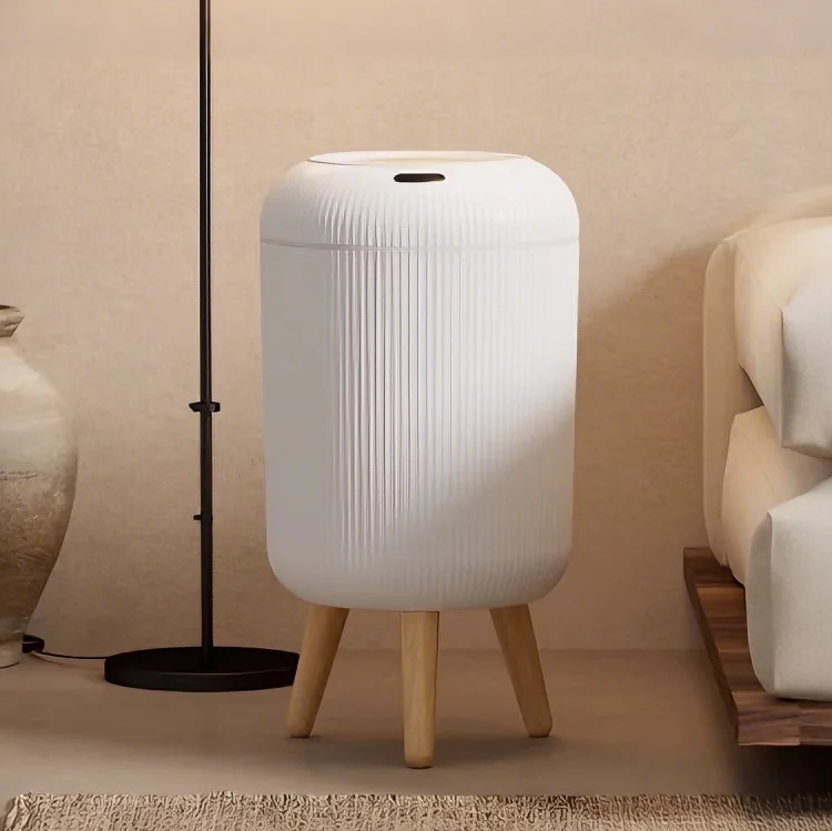 

Умное индукционное мусорное ведро большой емкости для гостиной, ванной, кухни, домашнего использования, круглой формы, пластиковый корпус, общая вместимость 12 л