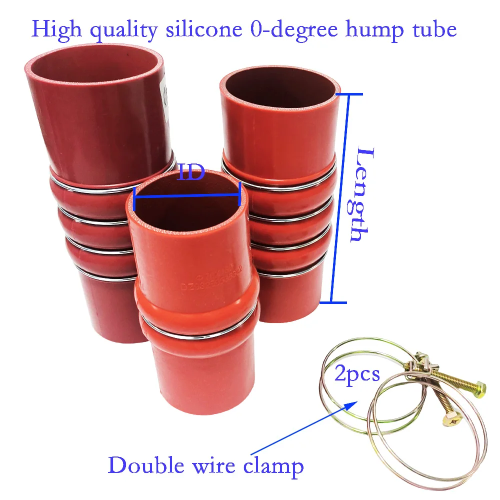 High quality double steel wire clamp+intercooler connecting rubber hose camel hump pipe inlet pipe turbine silicone hose