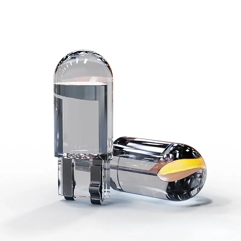 รถ COB แก้วสีขาวป้ายทะเบียนอัตโนมัติโคมไฟโดม DRL หลอดไฟสไตล์ 12V Drop Shipping รองรับ